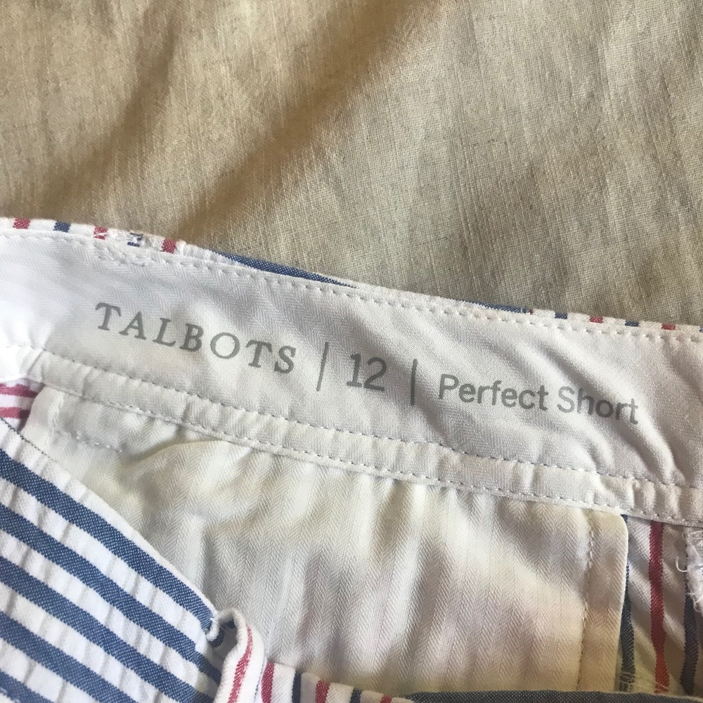Talbots Perfect Shorts 12 Patchwork Seersucker Gi… - image 3